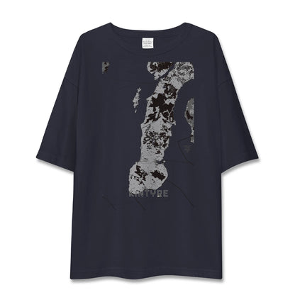 【キンタイア（イギリス）】地図柄ビッグシルエットTシャツ