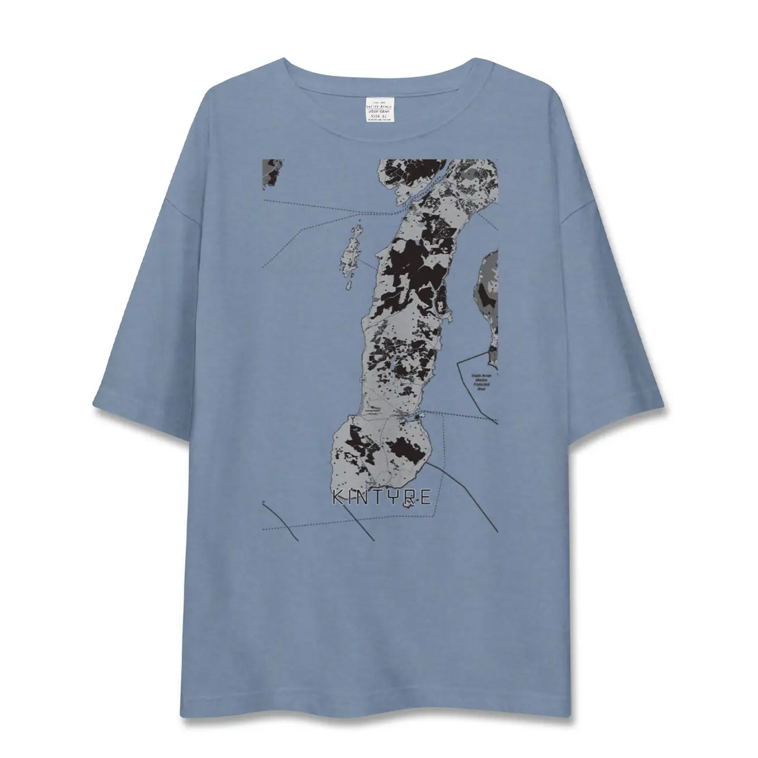 【キンタイア（イギリス）】地図柄ビッグシルエットTシャツ