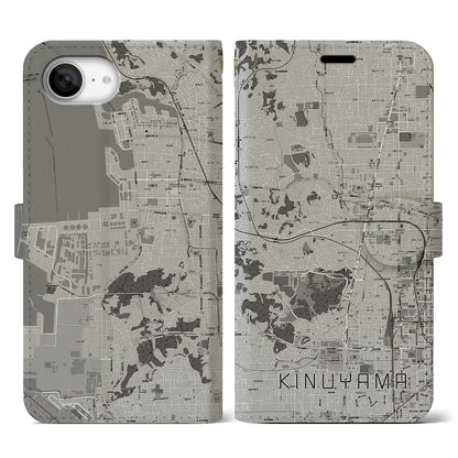 【衣山（愛媛県）】地図柄iPhoneケース（手帳タイプ）