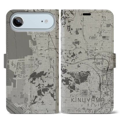 【衣山（愛媛県）】地図柄iPhoneケース（手帳タイプ）