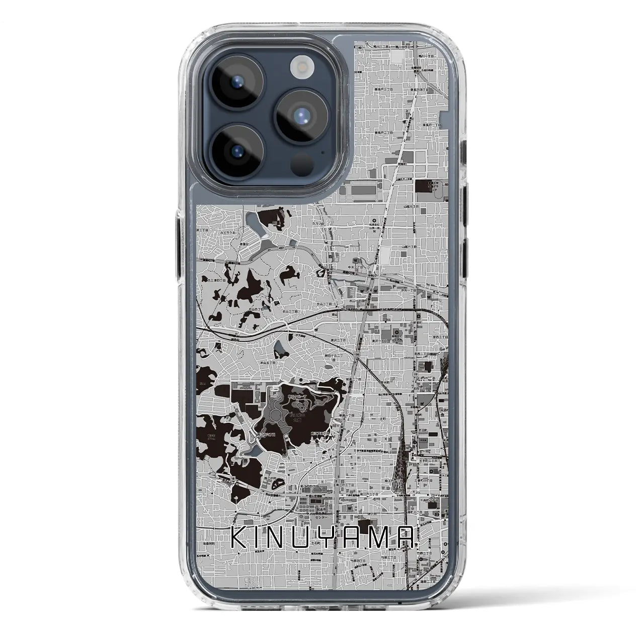 【衣山（愛媛県）】地図柄iPhoneケース（MagSafeタイプ）