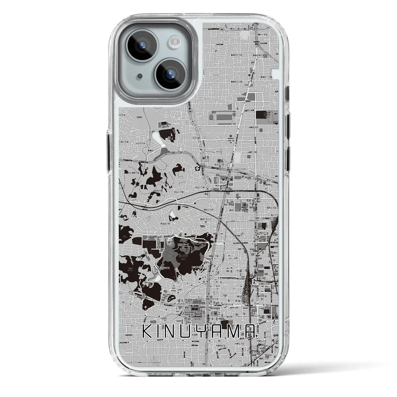 【衣山（愛媛県）】地図柄iPhoneケース（MagSafeタイプ）