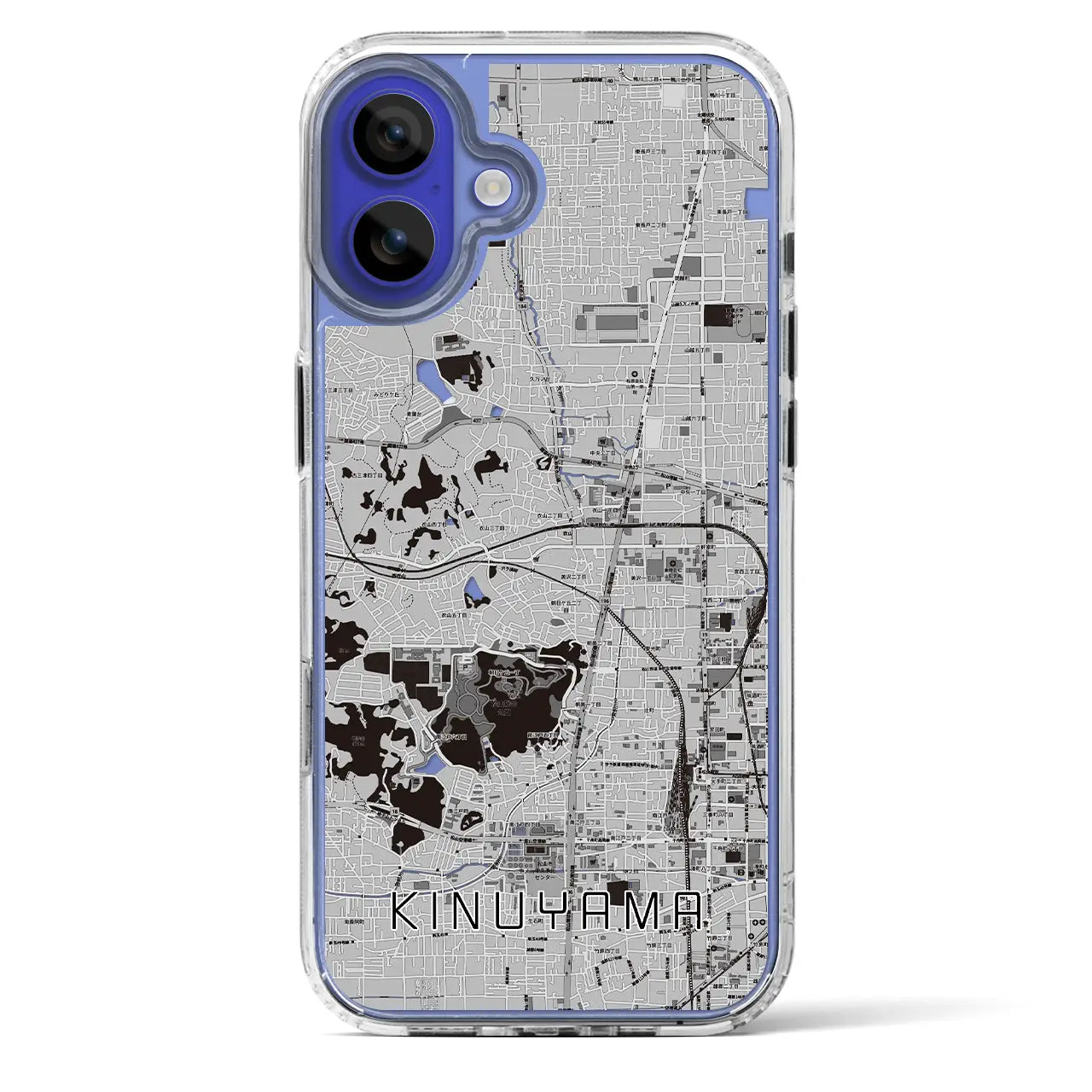 【衣山（愛媛県）】地図柄iPhoneケース（MagSafeタイプ）
