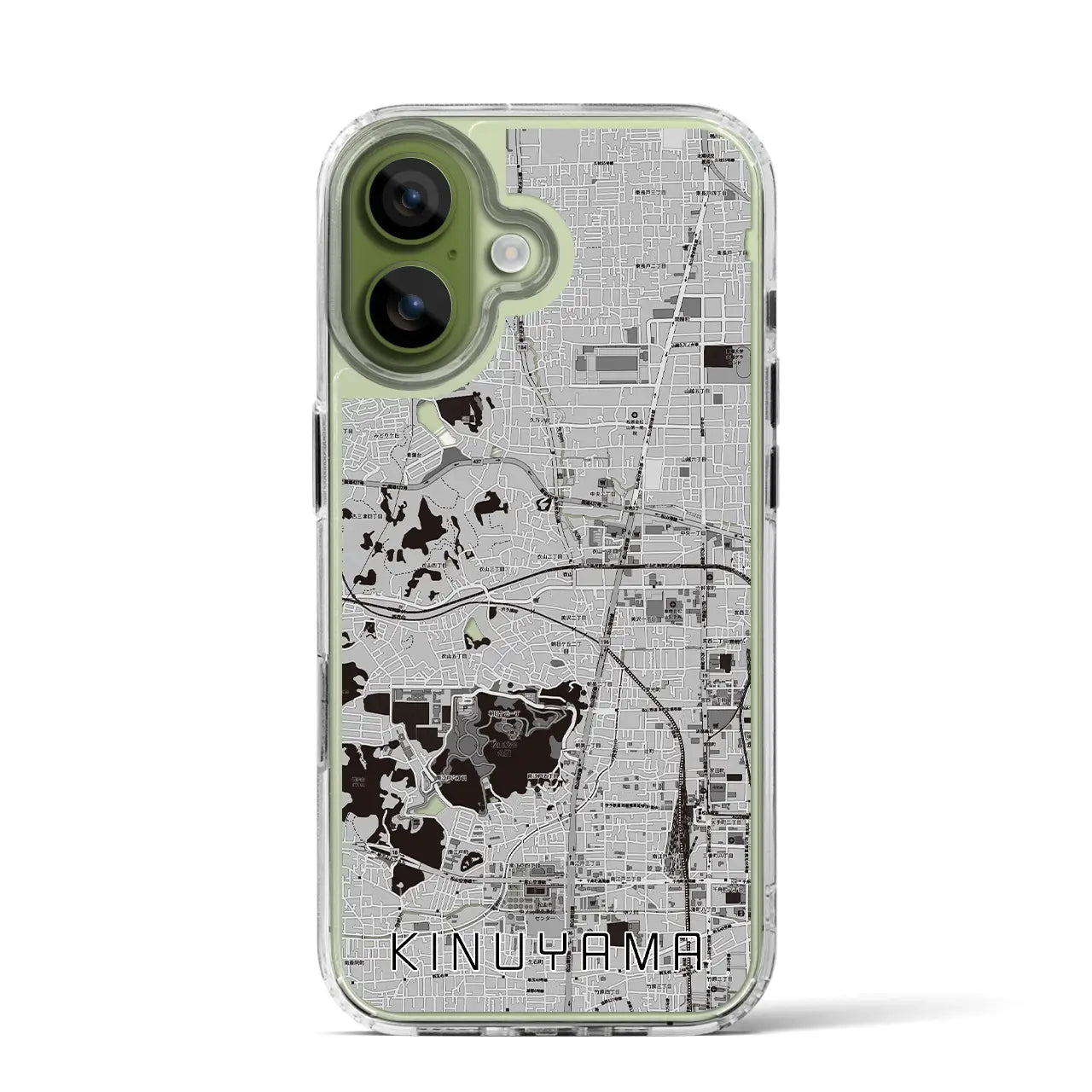 【衣山（愛媛県）】地図柄iPhoneケース（MagSafeタイプ）