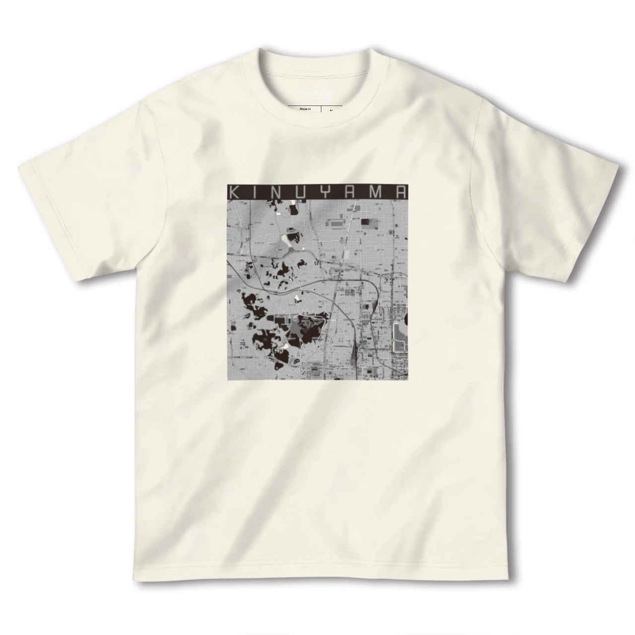 【衣山（愛媛県）】地図柄ヘビーウェイトTシャツ