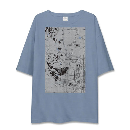 【衣山（愛媛県）】地図柄ビッグシルエットTシャツ