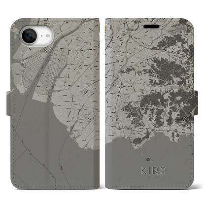 【吉良（愛知県）】地図柄iPhoneケース（手帳タイプ）