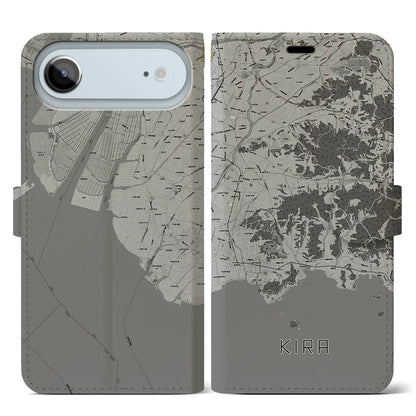 【吉良（愛知県）】地図柄iPhoneケース（手帳タイプ）