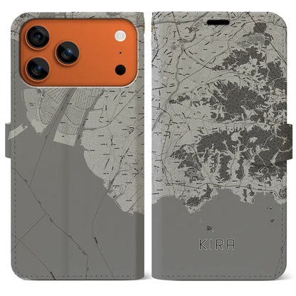 【吉良（愛知県）】地図柄iPhoneケース（手帳タイプ）