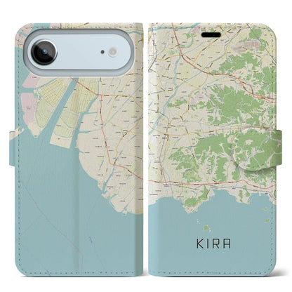 【吉良（愛知県）】地図柄iPhoneケース（手帳タイプ）