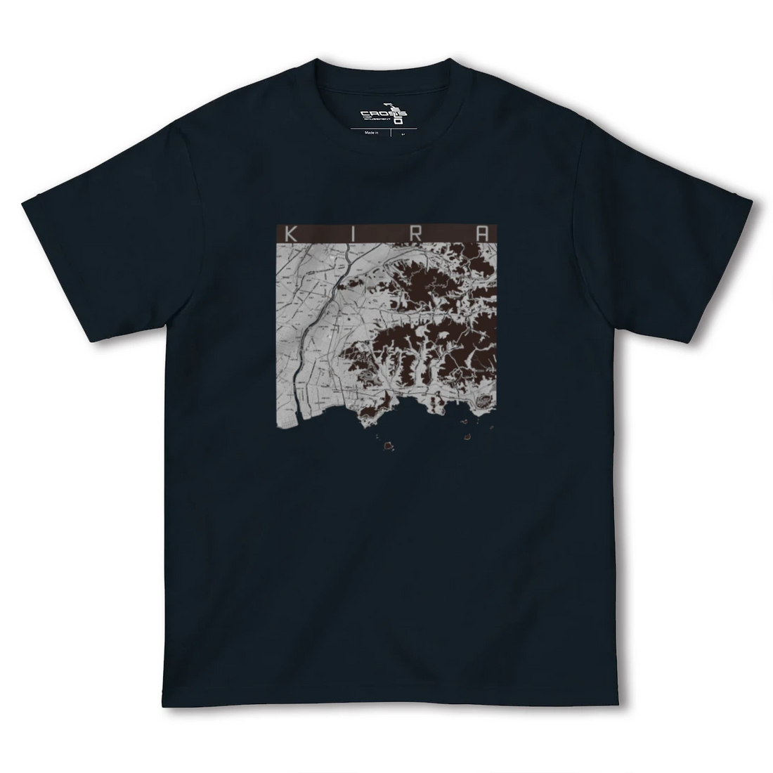 【吉良(愛知県)】地図柄ヘビーウェイトTシャツ