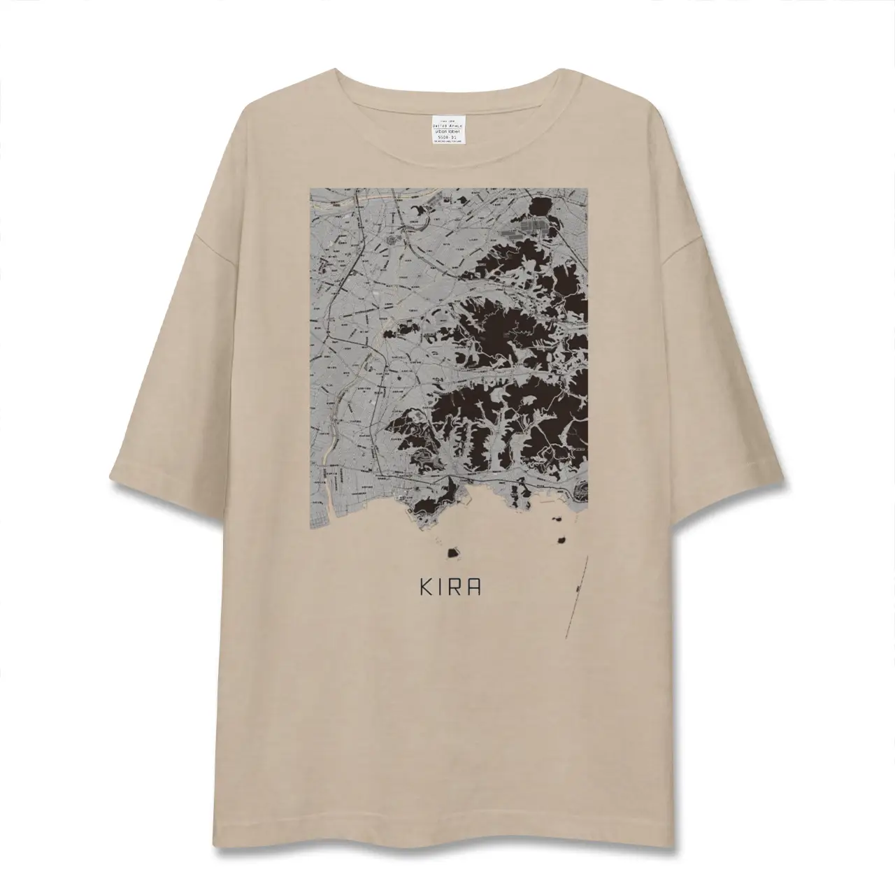 【吉良（愛知県）】地図柄ビッグシルエットTシャツ