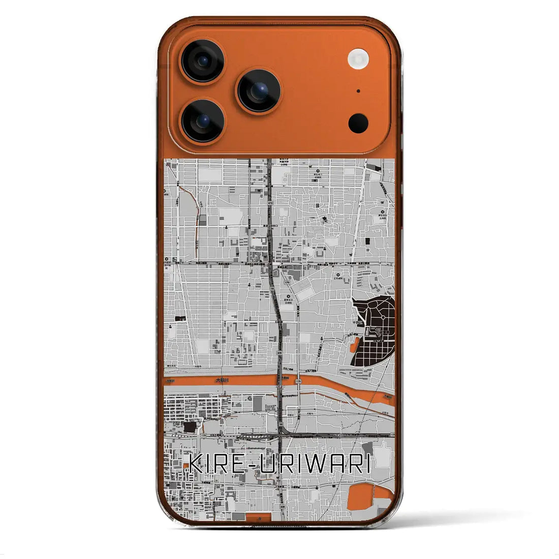 【喜連瓜破(大阪府)】地図柄iPhoneケース(クリアタイプ)