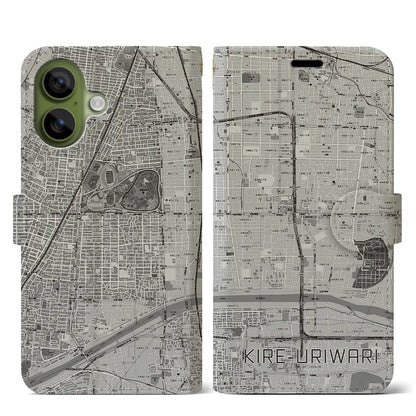 【喜連瓜破（大阪府）】地図柄iPhoneケース（手帳タイプ）