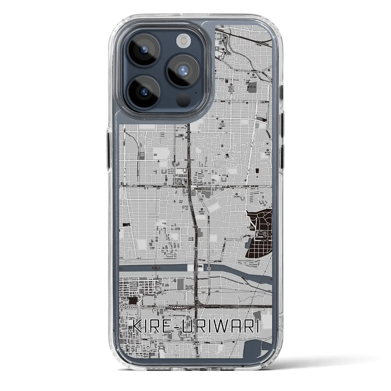 【喜連瓜破（大阪府）】地図柄iPhoneケース（MagSafeタイプ）