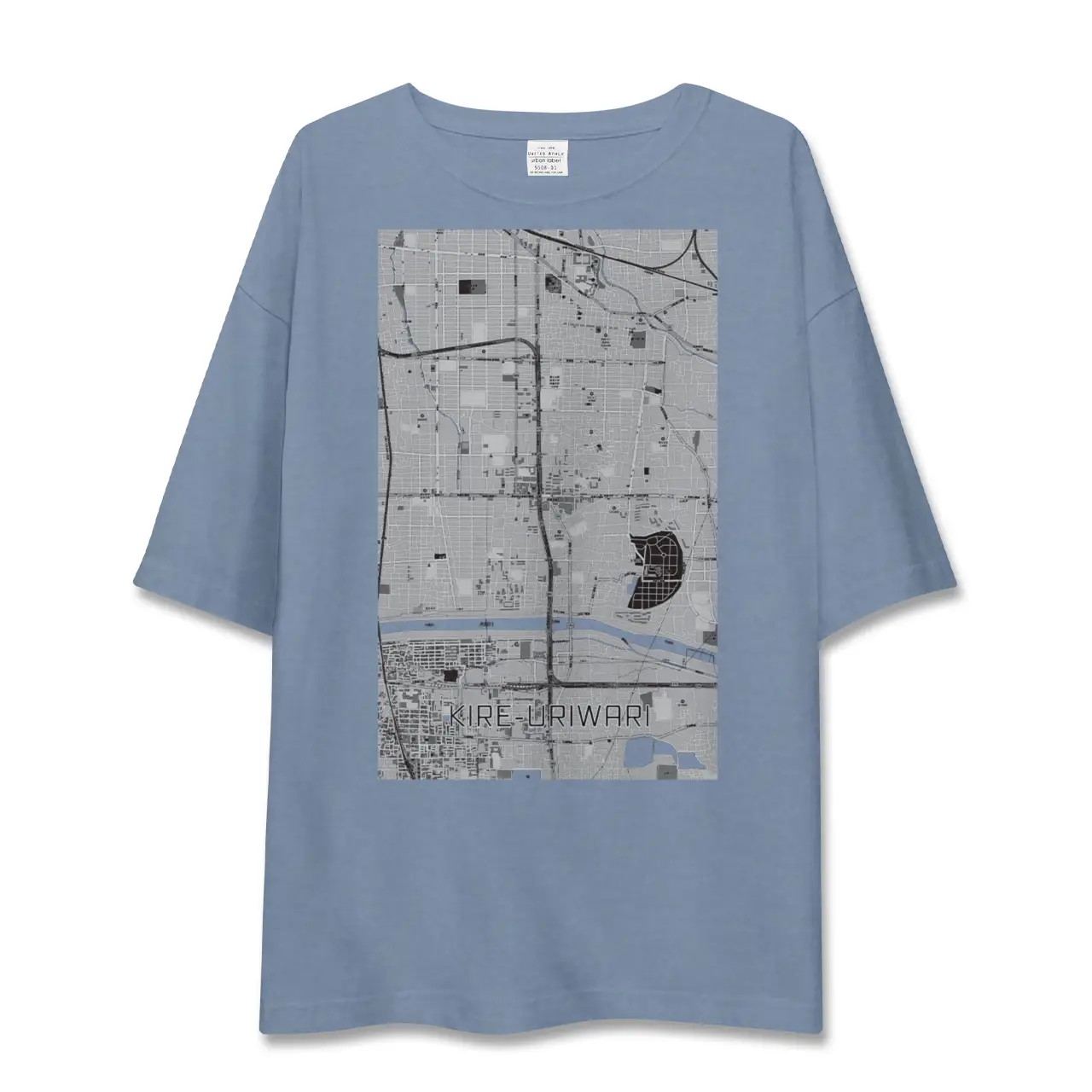 【喜連瓜破（大阪府）】地図柄ビッグシルエットTシャツ