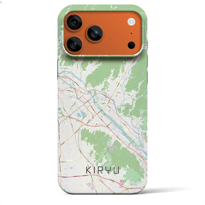 【桐生（群馬県）】地図柄iPhoneケース（バックカバータイプ）