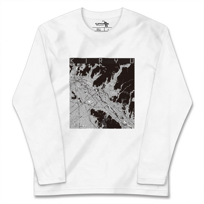 【桐生（群馬県）】地図柄ロングスリーブTシャツ