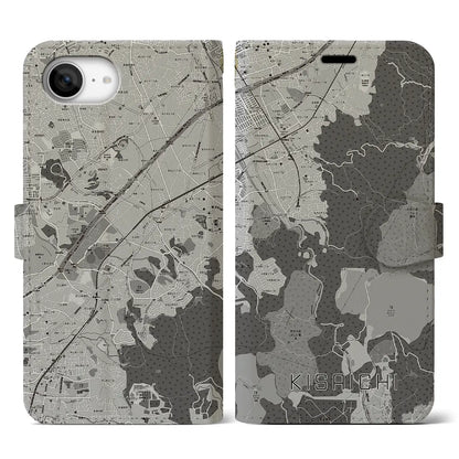 【私市（大阪府）】地図柄iPhoneケース（手帳タイプ）