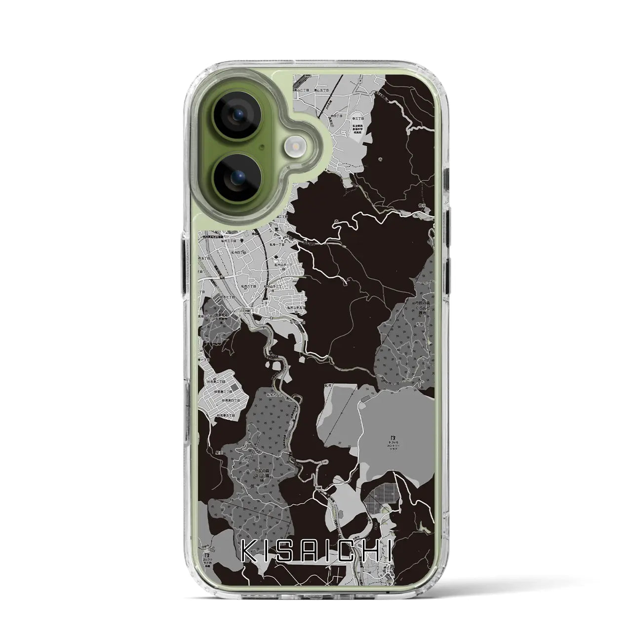 【私市（大阪府）】地図柄iPhoneケース（MagSafeタイプ）