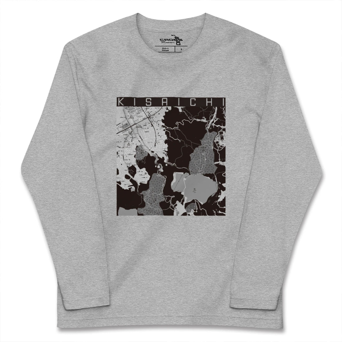 【私市（大阪府）】地図柄ロングスリーブTシャツ