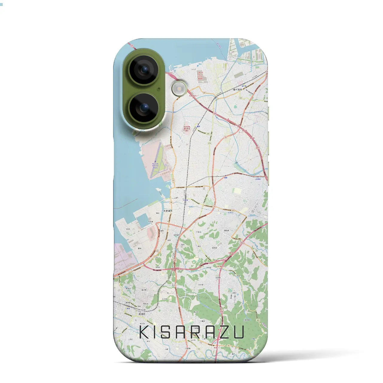 【木更津（千葉県）】地図柄iPhoneケース（バックカバータイプ）