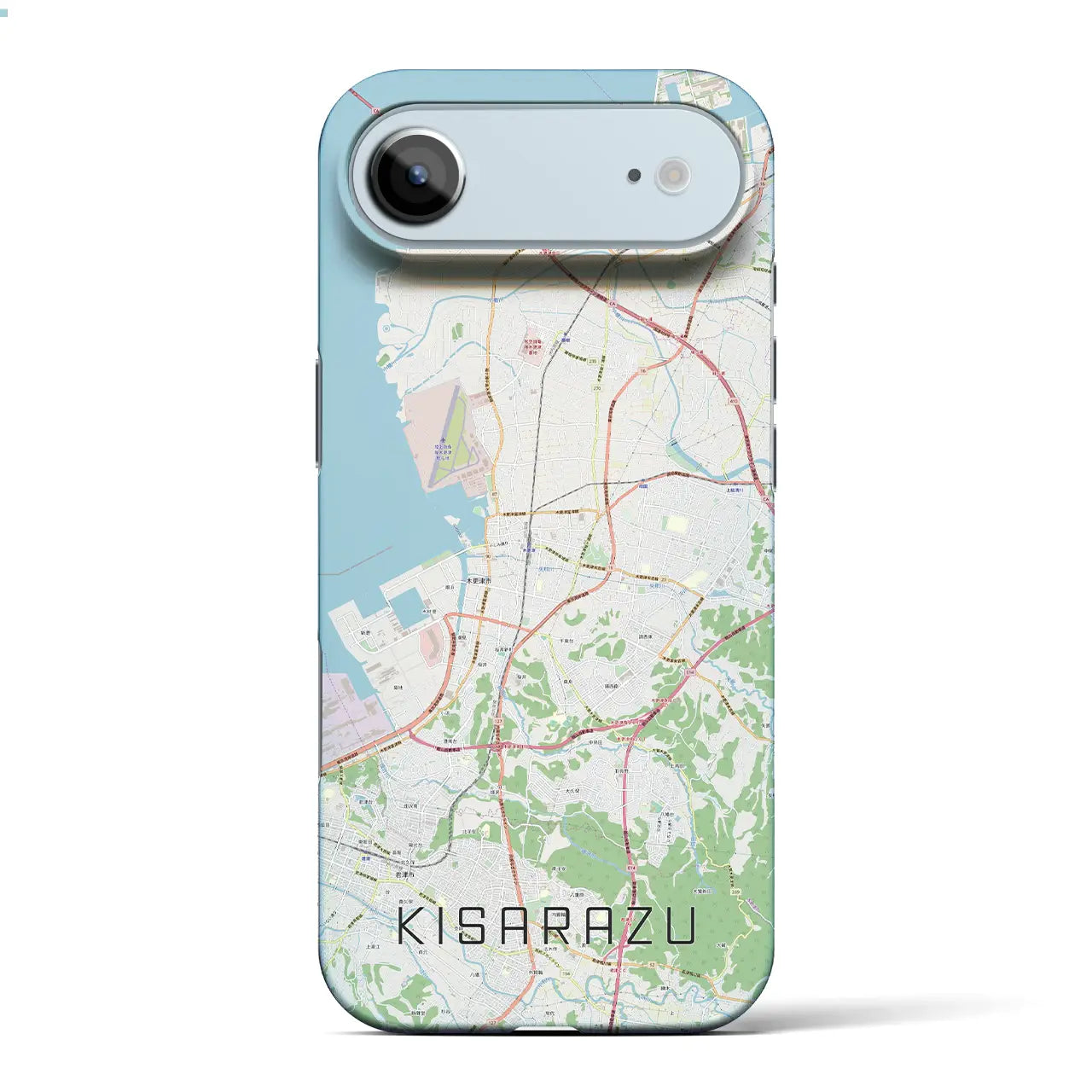 【木更津（千葉県）】地図柄iPhoneケース（バックカバータイプ）