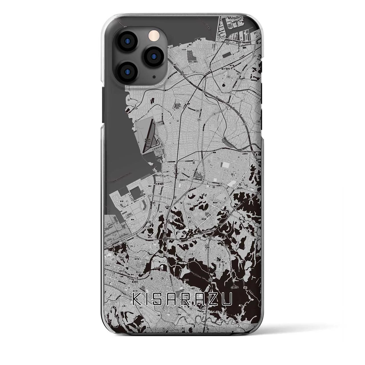 【木更津（千葉県）】地図柄iPhoneケース（クリアタイプ）