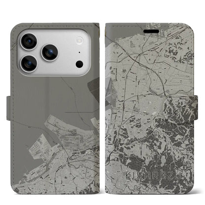 【木更津（千葉県）】地図柄iPhoneケース（手帳タイプ）