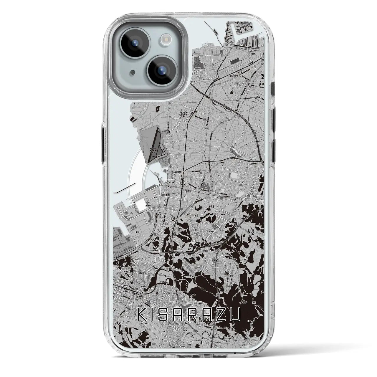 【木更津（千葉県）】地図柄iPhoneケース（MagSafeタイプ）