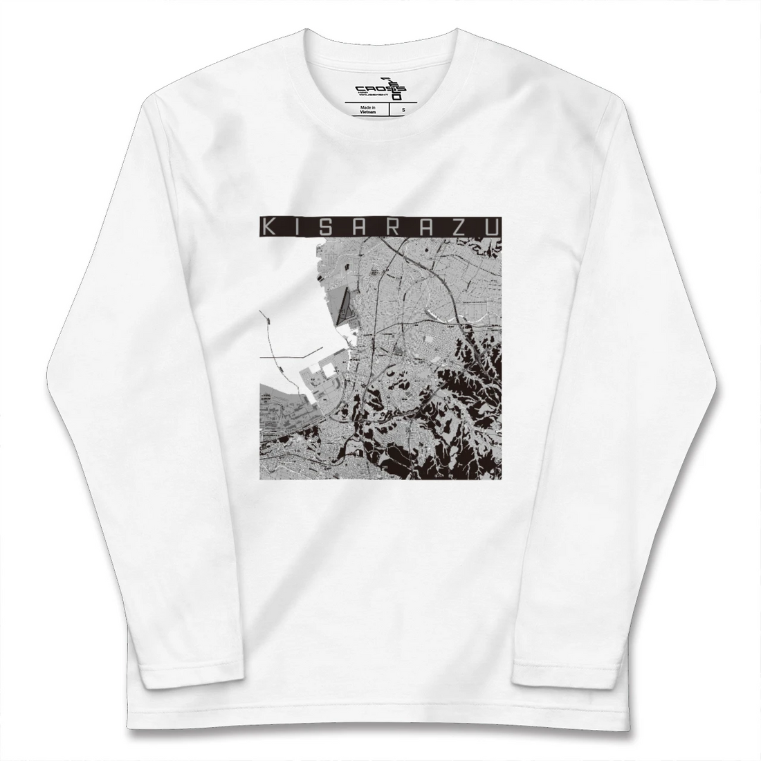 【木更津（千葉県）】地図柄ロングスリーブTシャツ