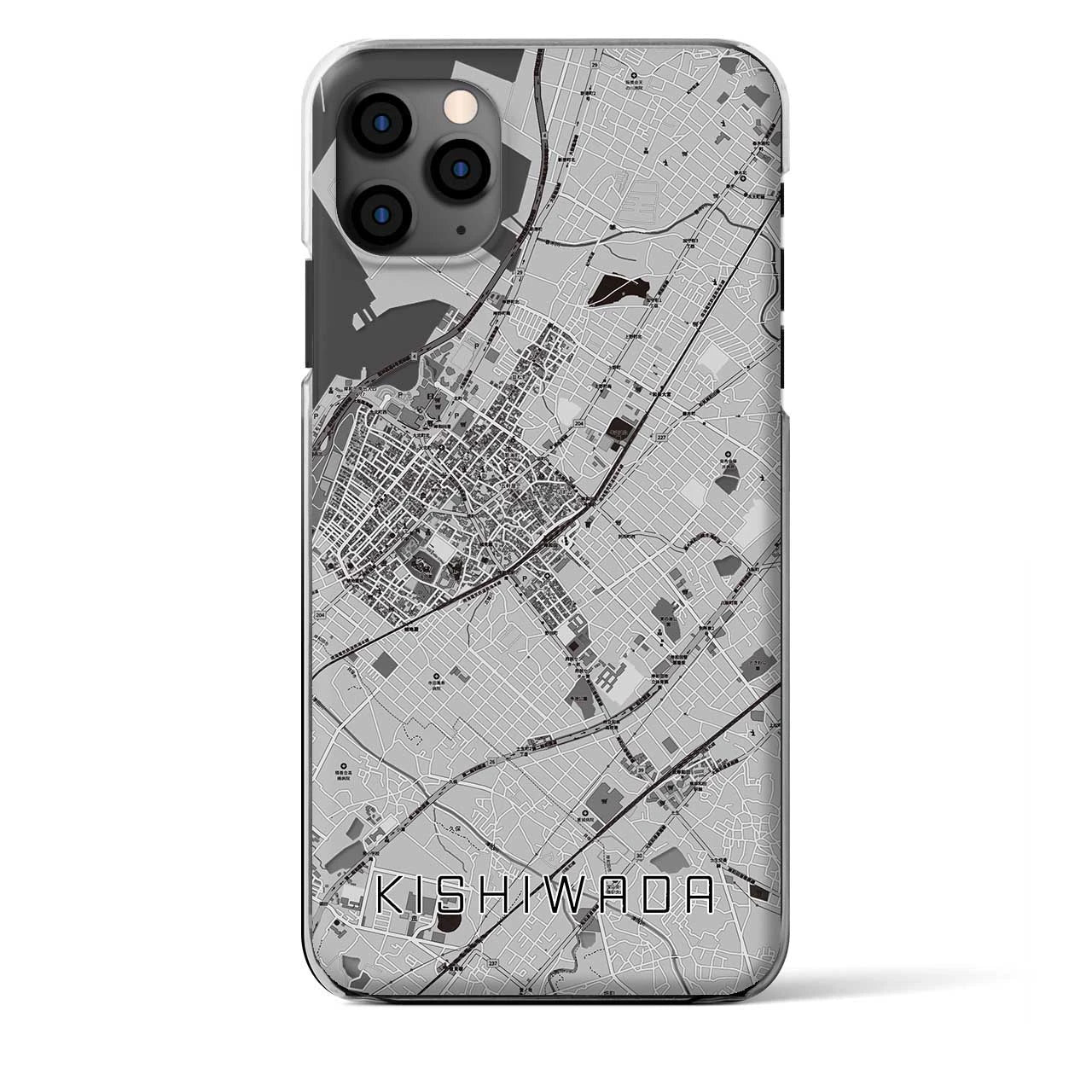 【岸和田（大阪府）】地図柄iPhoneケース（クリアタイプ）