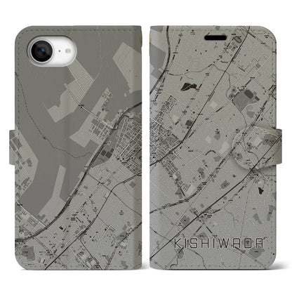 【岸和田（大阪府）】地図柄iPhoneケース（手帳タイプ）