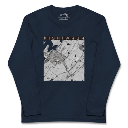 【岸和田（大阪府）】地図柄ロングスリーブTシャツ