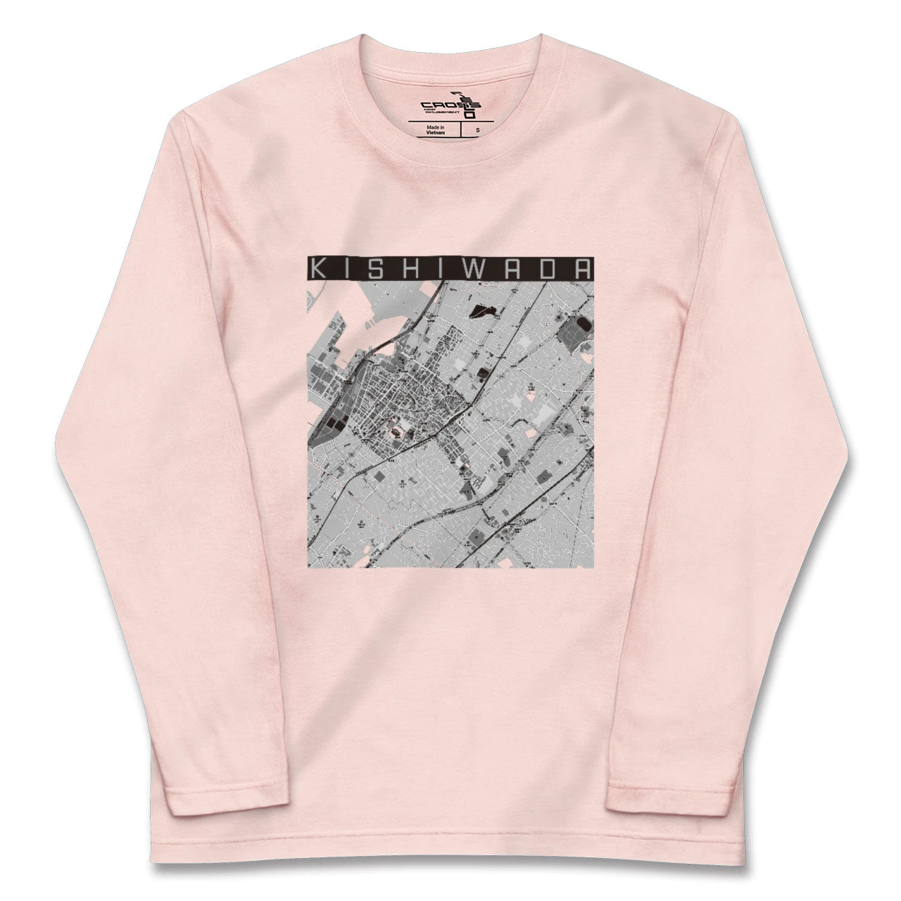 【岸和田（大阪府）】地図柄ロングスリーブTシャツ