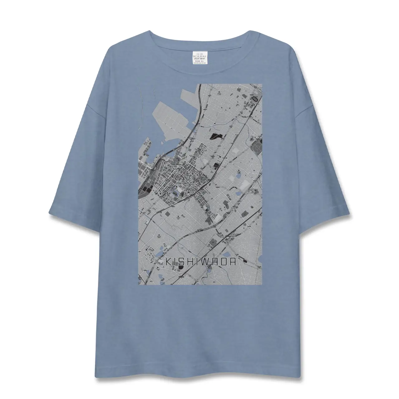 【岸和田（大阪府）】地図柄ビッグシルエットTシャツ