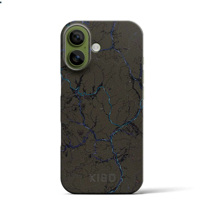 【木曽（長野県）】地図柄iPhoneケース（バックカバータイプ）