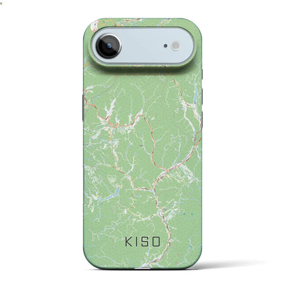 【木曽（長野県）】地図柄iPhoneケース（バックカバータイプ）