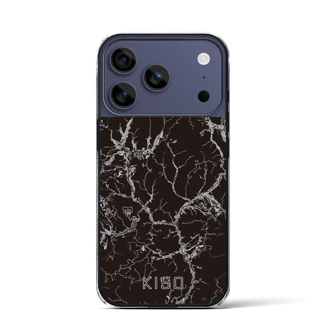 【木曽（長野県）】地図柄iPhoneケース（クリアタイプ）