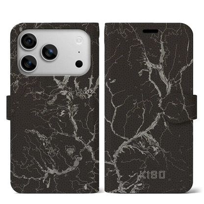 【木曽（長野県）】地図柄iPhoneケース（手帳タイプ）