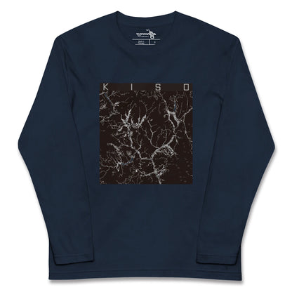 【木曽（長野県）】地図柄ロングスリーブTシャツ
