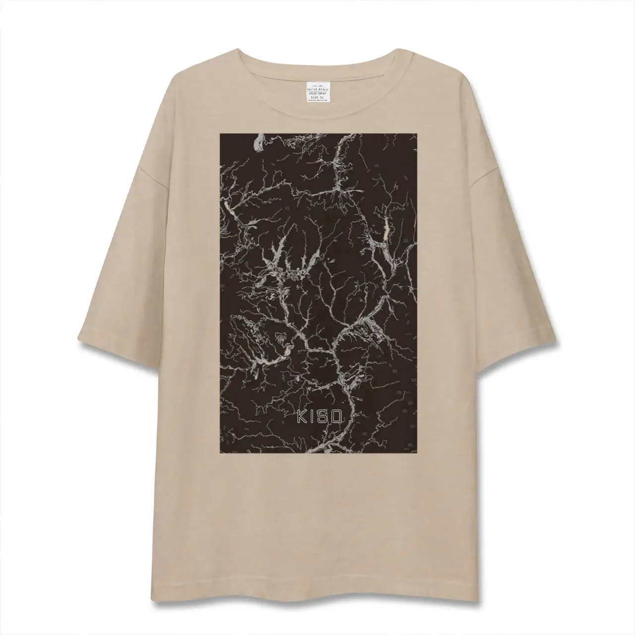 【木曽（長野県）】地図柄ビッグシルエットTシャツ