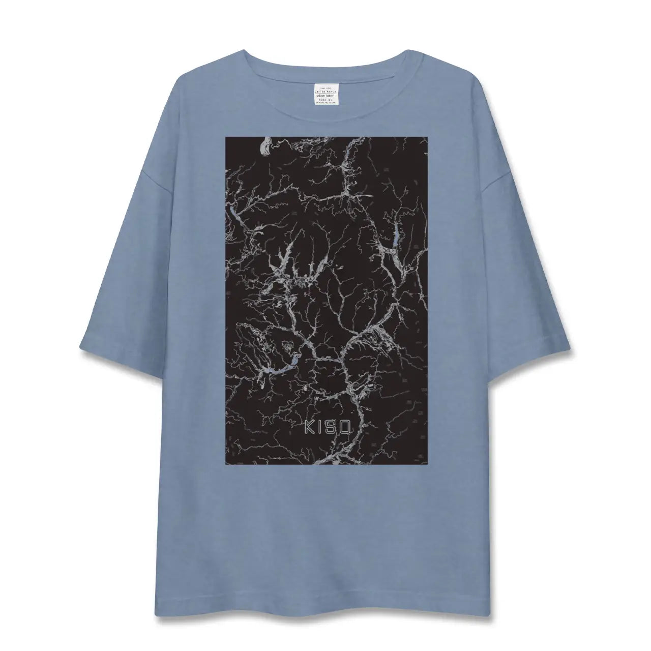 【木曽（長野県）】地図柄ビッグシルエットTシャツ