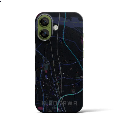 【木曽川（愛知県）】地図柄iPhoneケース（バックカバータイプ）