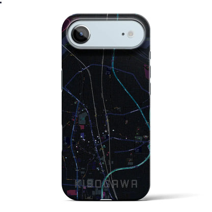 【木曽川（愛知県）】地図柄iPhoneケース（バックカバータイプ）