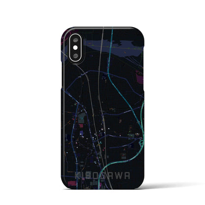 【木曽川（愛知県）】地図柄iPhoneケース（バックカバータイプ）