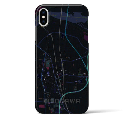 【木曽川（愛知県）】地図柄iPhoneケース（バックカバータイプ）