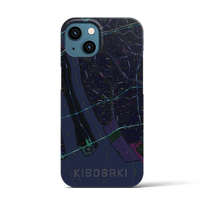 【木曽岬（三重県）】地図柄iPhoneケース（バックカバータイプ）