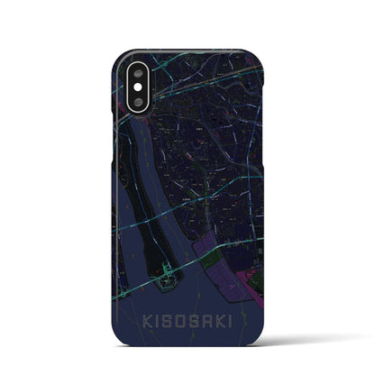 【木曽岬（三重県）】地図柄iPhoneケース（バックカバータイプ）