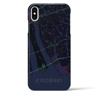 【木曽岬（三重県）】地図柄iPhoneケース（バックカバータイプ）